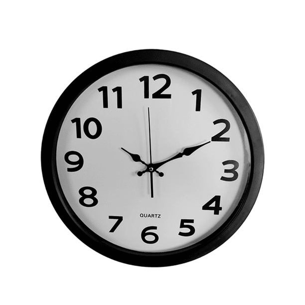 Reloj Pared Aa 31.5X4.5X31.5Cm Blanco Negro Concepts - Ferretería