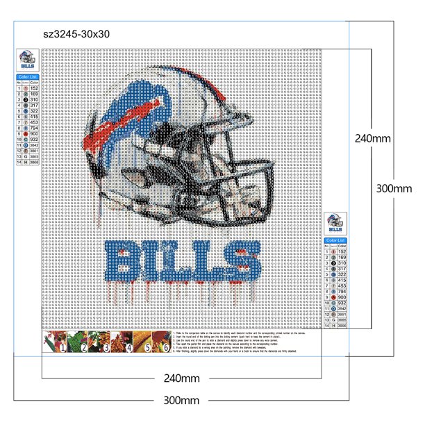 Buffalo Bills Football - Diamond Painting 