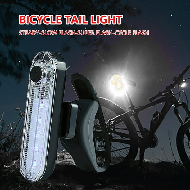 luz trasera bicicleta trasera impermeable bicicleta luz trasera para montar  de noche rojo JShteea Accesorios para bicicletas