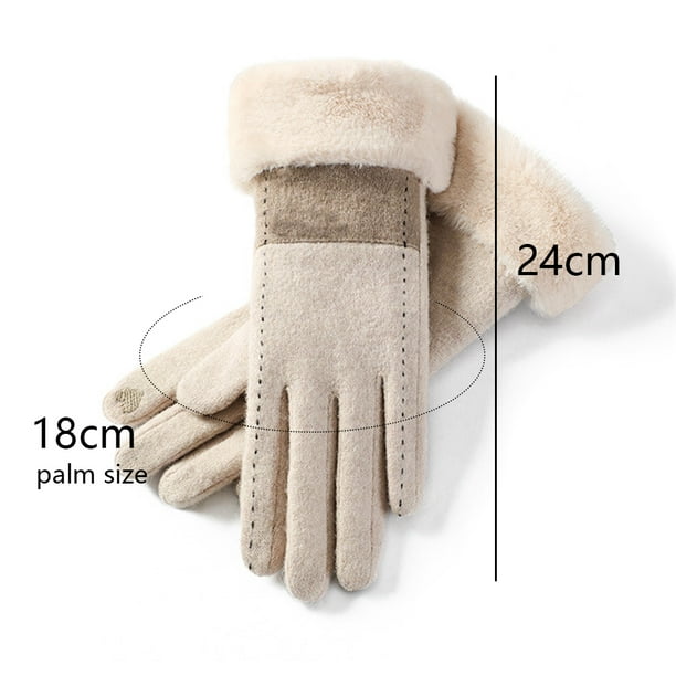 Guantes Cálidos de Invierno para Mujer Guantes Térmicos Táctil