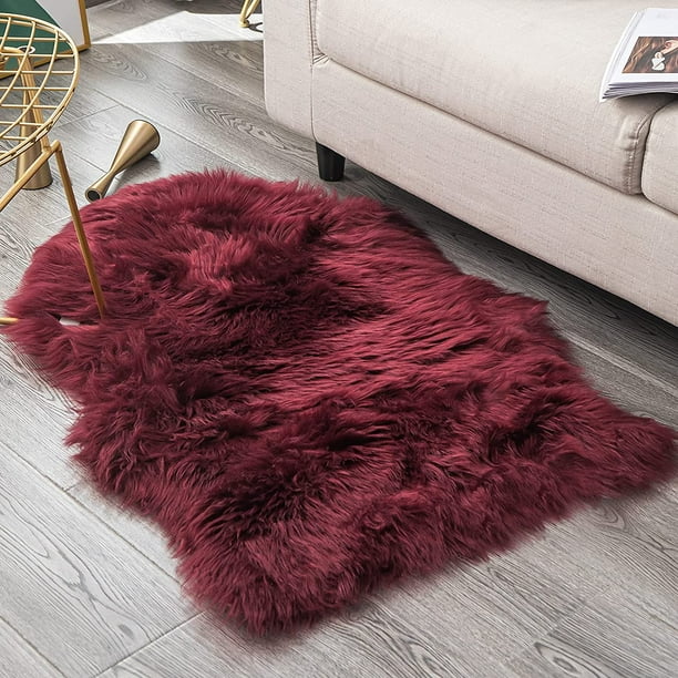 Alfombra sintética de oveja, alfombras suaves, funda para sofá