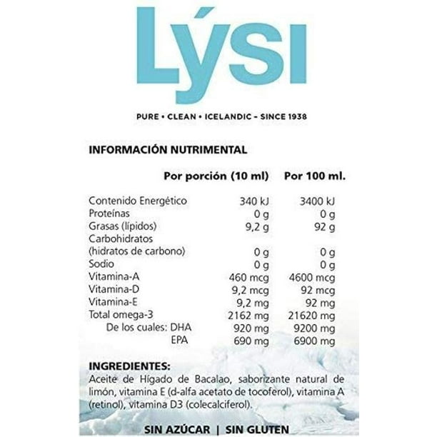 Aceite de Hígado de Bacalao - 2 Sabores – Lysi Mexico