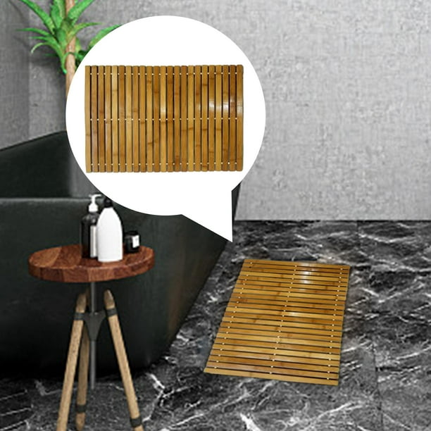 Alfombra de de bambú Natural, alfombrilla de , alfombrillas de , alfombras  de cocina, uso interior, antideslizante para , SPA, Macarena alfombras de  baño de bambú