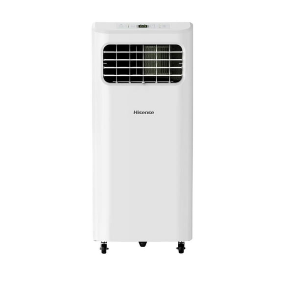 hisense 6000btu doe 8000btu ashrae 115volt white vented portable air conditioner hisense ap0621cr1w