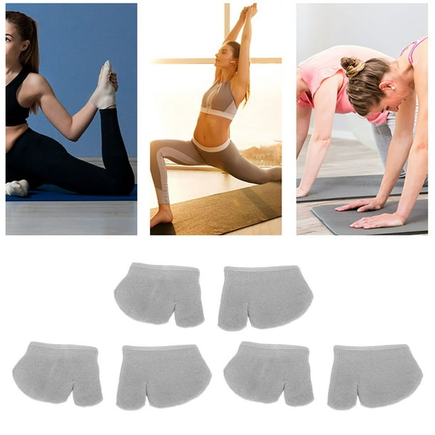 1 Par Calcetines Yoga Divididos Cinco Dedos Mujer Calcetines