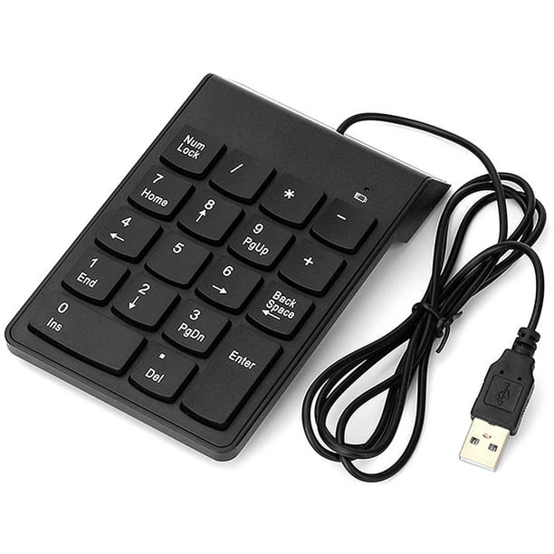 Teclado numérico Teclado numérico USB con cable, 18 teclas, mini teclado digital de repuesto para iMac Mac Pro / MacBook / MacBook Air / Pro Laptop PC Maboto Teclado numérico Walmart en línea