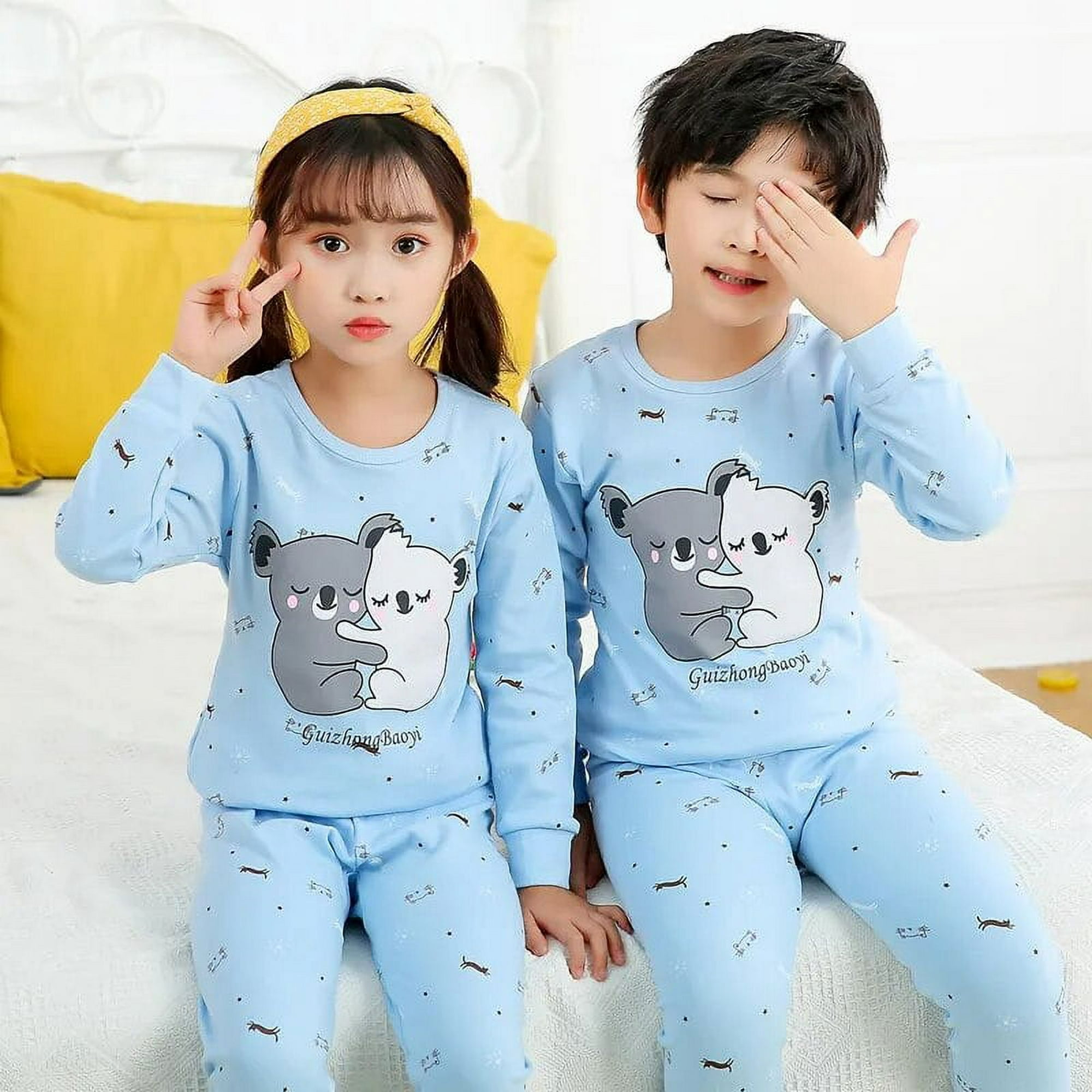 Pijamas de algodón personalizadas para niños y niñas, conjunto de pijama de  pirata para niño, color marrón, B para bebé, ajuste cómodo