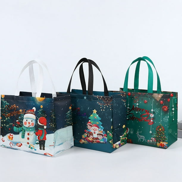 Bearachild Regalos de Navidad Bolsas de decoración festiva con asa Bolsas  de regalo decentes para bolsa de dulces de Navidad Kits de decoración para  fiestas B6