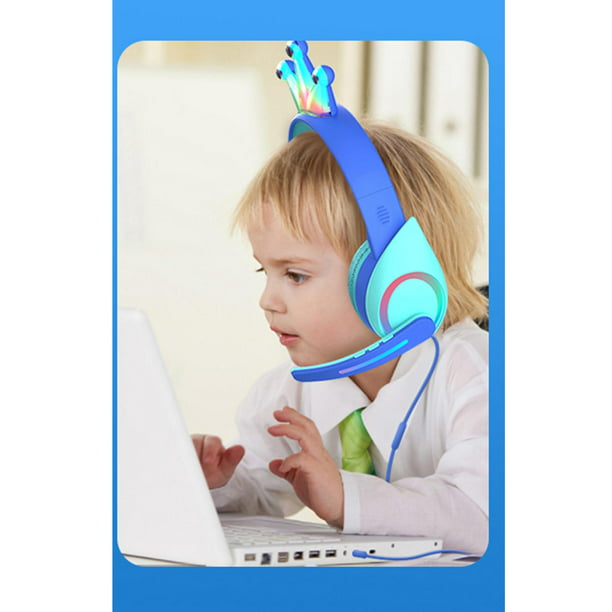 Auriculares Bluetooth inalámbricos para niños, límite de volumen 85 dB /110  dB sobre la oreja, auriculares plegables con protección contra el ruido