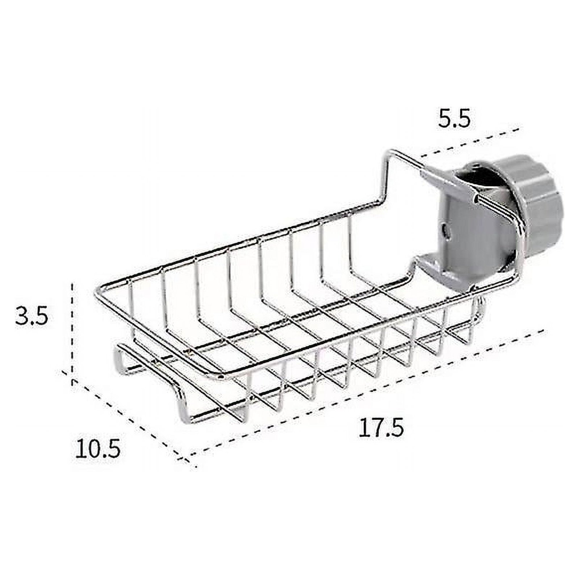 Juego de 2 estantes de ducha de acero inoxidable sin taladrar, estante de  baño telescópico de acero inoxidable, barra de ducha por soporte de jabón,  caddy de ducha para champú