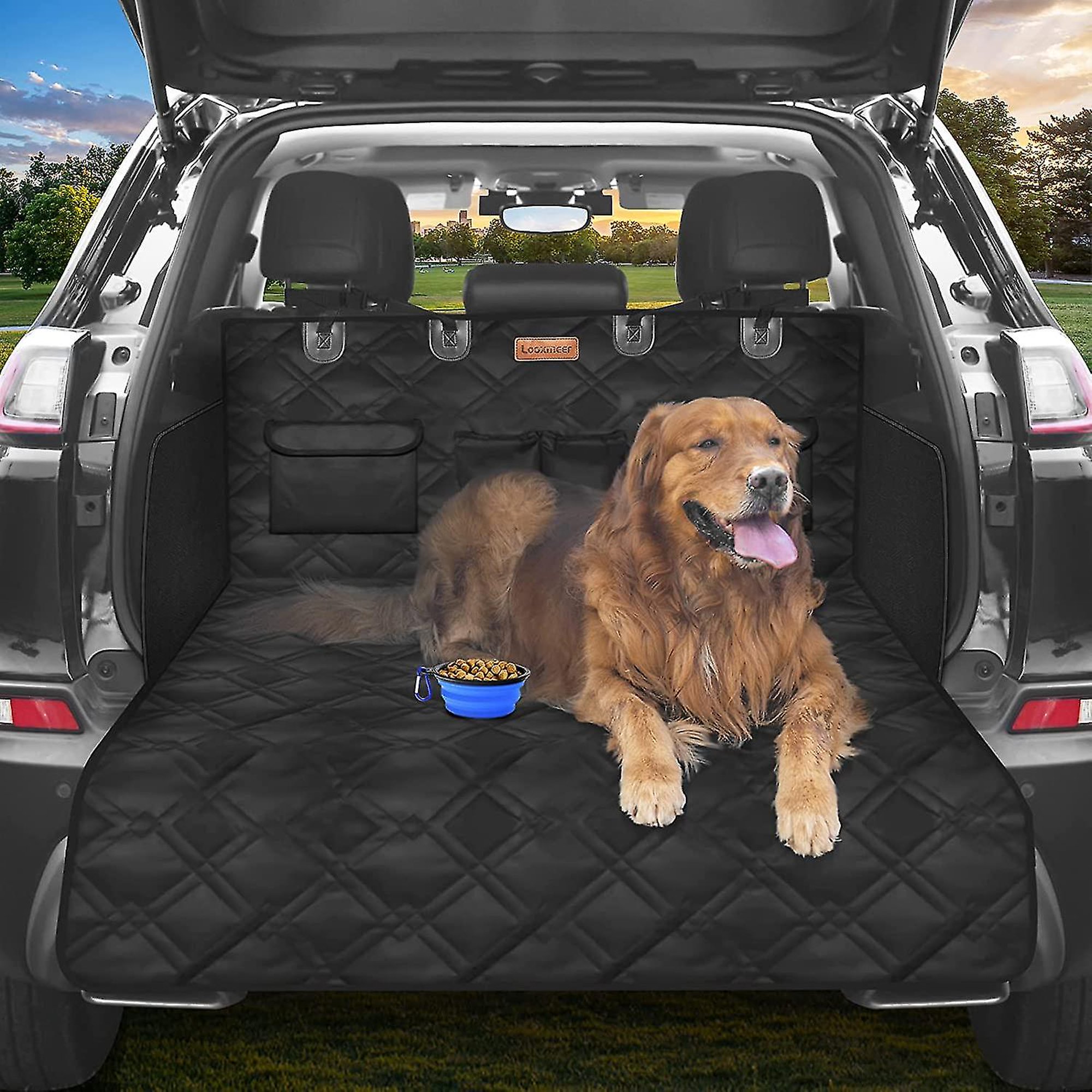 Looxmeer Funda Maletero Coche Perros, Cubierta Coche Perro