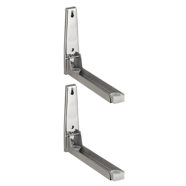 Soporte clásico para estante de pared, 2 piezas de soporte de estante de  metal resistente, soporte de esquina en forma de L/estantes flotantes para