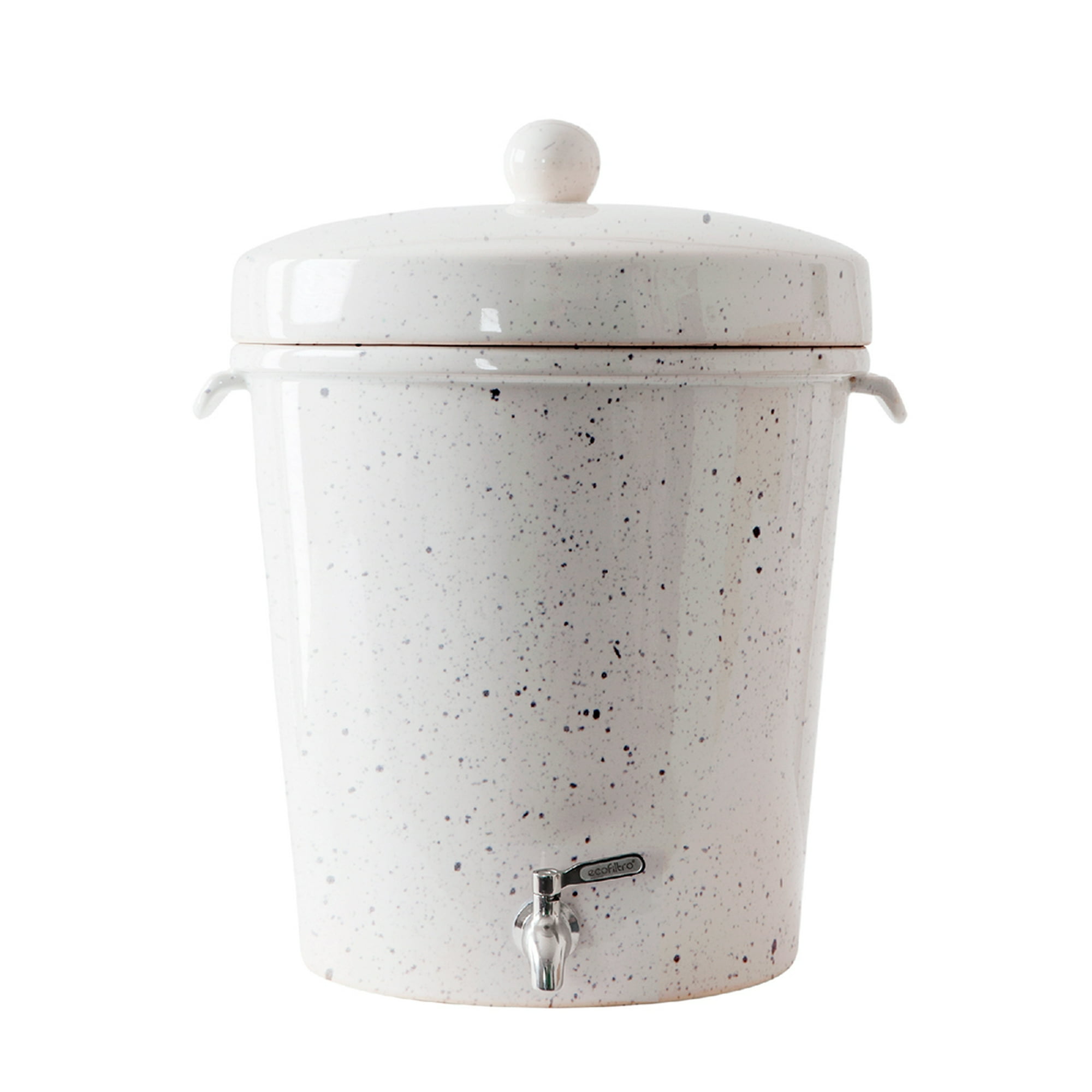 Ecofiltro purificador dispensador y filtro de agua cerámica 20l color blanco puntos ecológico con carbón activado