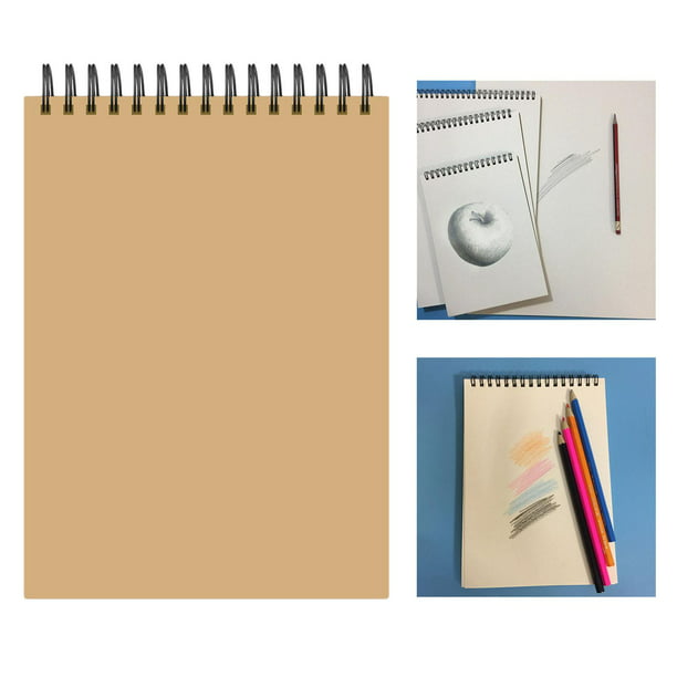 8K A4 16K A5 Cuaderno de bocetos, bloc de dibujo de artista encuadernado en  de 30 páginas, papel de dibujo duradero y gratuito, para y a 21x148 CM  Baoblaze Libro de bocetos