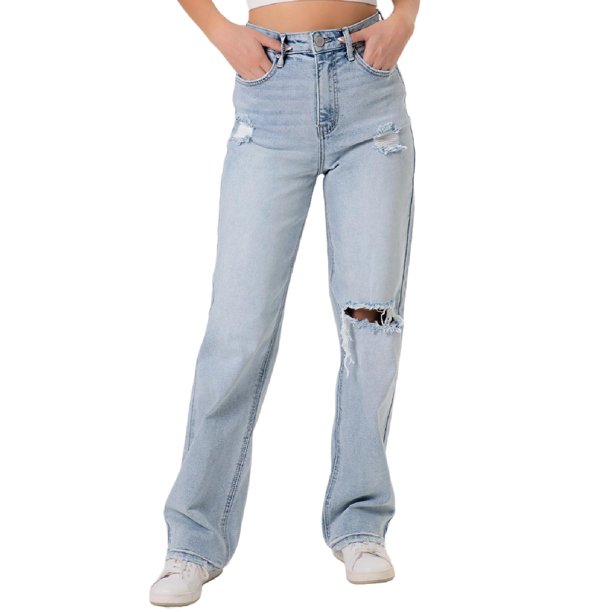 Jeans juvenil pierna ancha 6328 Claro azul 13 BALAM Jeans