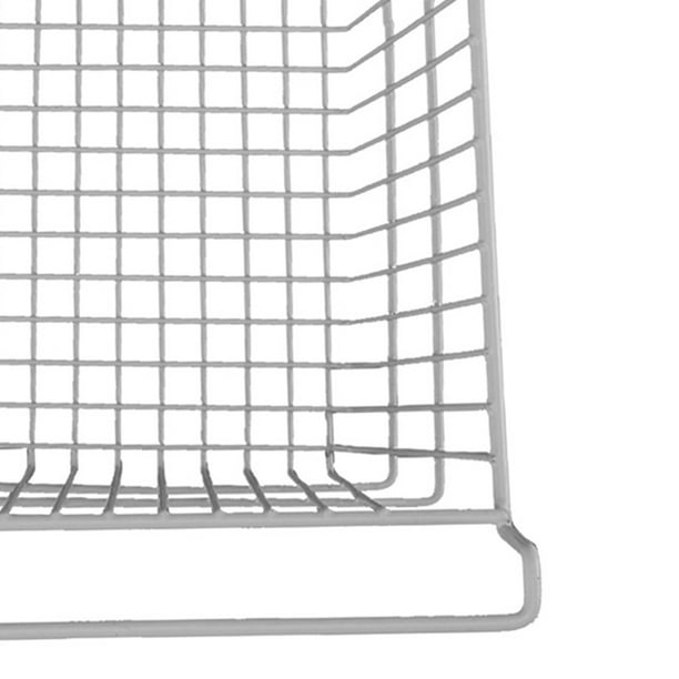 Organizador de congelador horizontal 2 cestas de congelador para congelador  horizontal cesta de almacenamiento de alambre para el hogar organizador