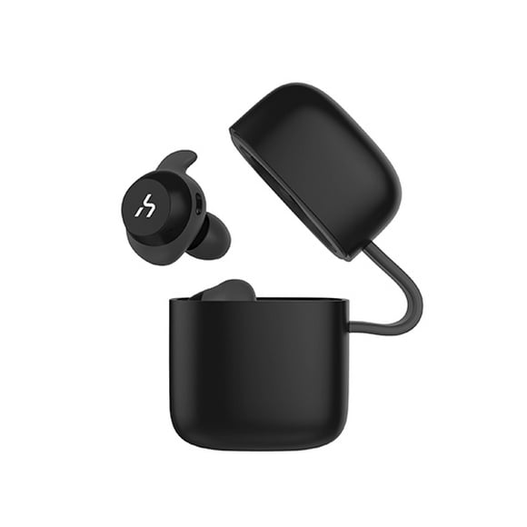 earbuds audifonos wireless zeta waterproof ipx5 con charger case  negro