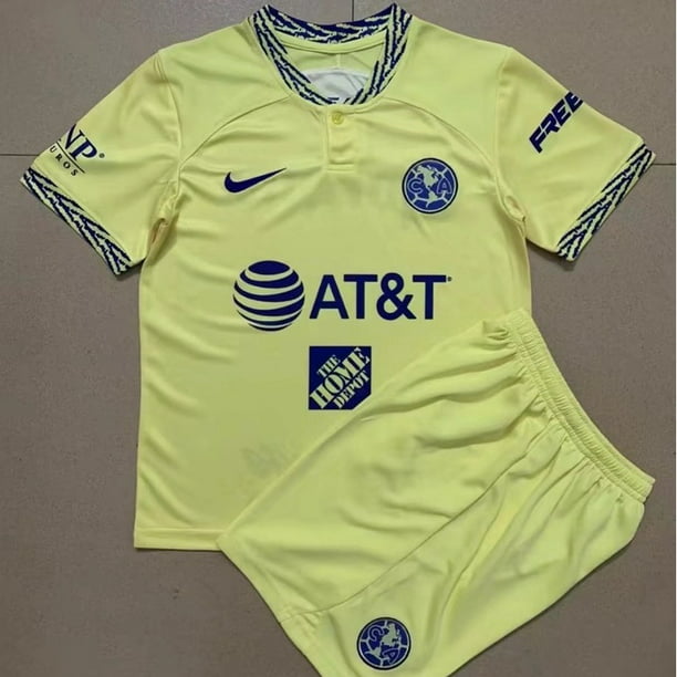 22/23 Club América Kids Kit Camiseta De Fútbol Amarilla En Casapangjing