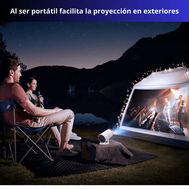 Proyector Android Portatil LED HY300 WiFi HDMI 4K Full HD 720P GENERICO