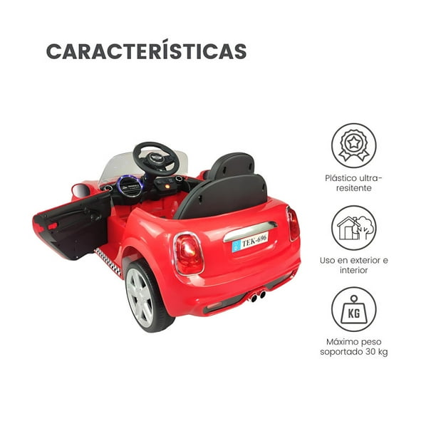 Montable Eléctrico The Baby Shop - go kart electrico, control remoto, 12v,  luz, sonido,bluetooth Rojo 