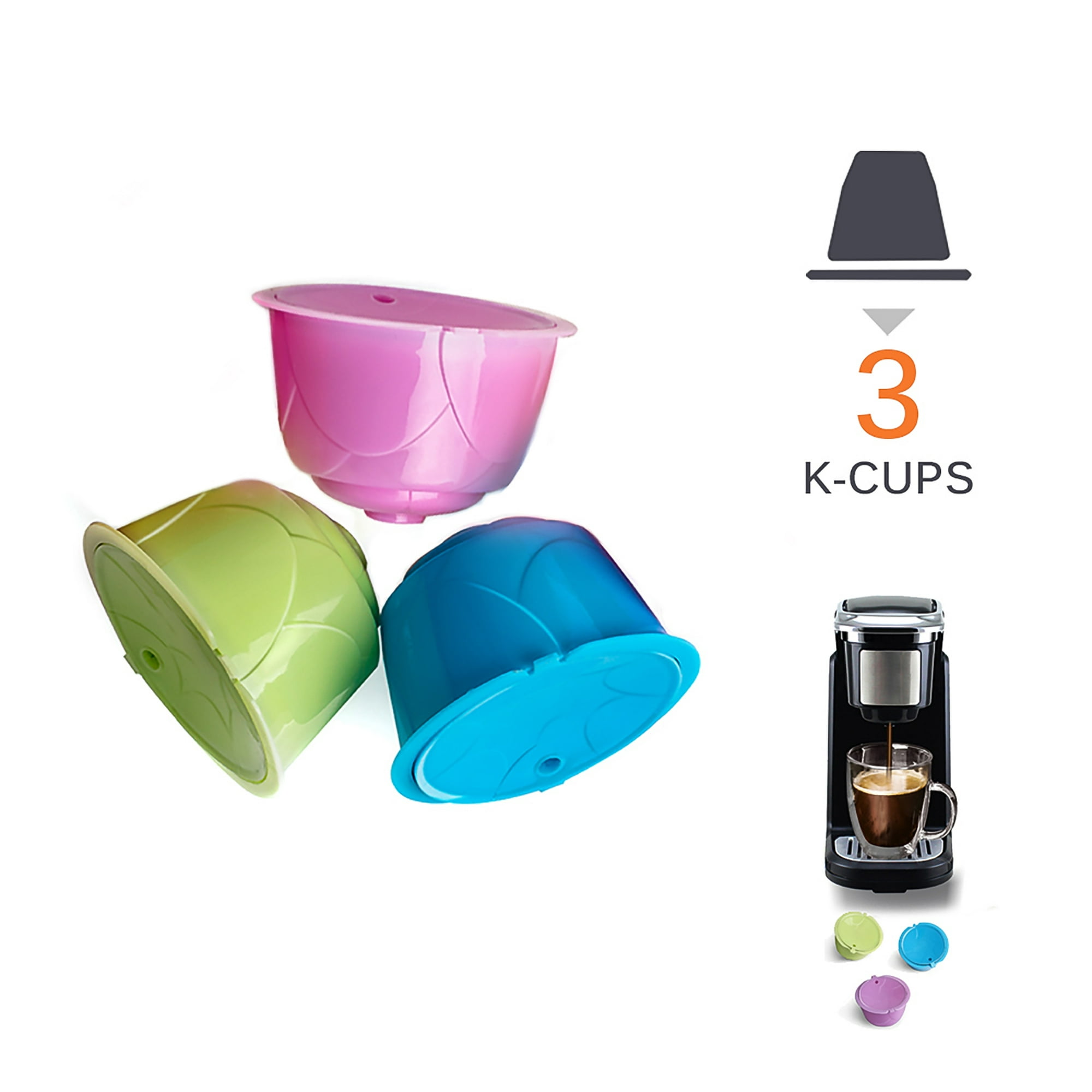Juego de 5 filtros de café recargables compatibles con cápsulas de café  Dolce Gusto compatibles con Nescafe Dolce Gusto cápsula reutilizable con