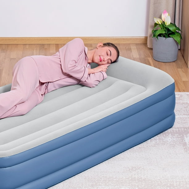 Colchón inflable doble plegable, cama de aire de tamaño completo