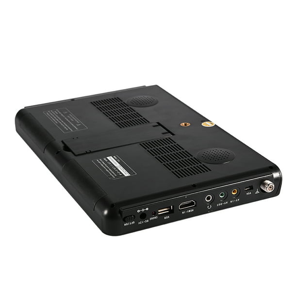 Televisión digital ATSC portátil de 10 pulgadas, 16:9, TFT LED 1080P,  reproductor de video HDMI con ranura para tarjeta USB/TF, batería  recargable