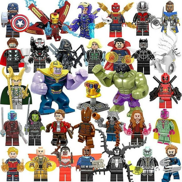 32 piezas marvel avengers super hero comic mini figuras dc minifigure regalo para niños gilrs sincero electrónica