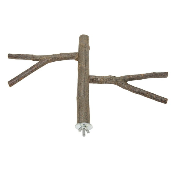 juguete para jaula de pájaros percha de rama de pájaro soporte de percha de rama de pájaro seguro percha de madera para loros parte superior de la línea jadeshay a