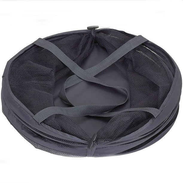  VBNM - Cesta para la ropa sucia plegable - Cesta de  almacenamiento de malla de PVC - Incluye marco de soporte con asas de  hierro de transporte para ropa sucia 