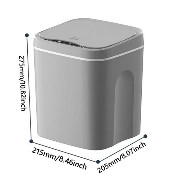 Basura Batería 12L Papelera Automática Papelera Impermeable para Baño  Cocina ( )