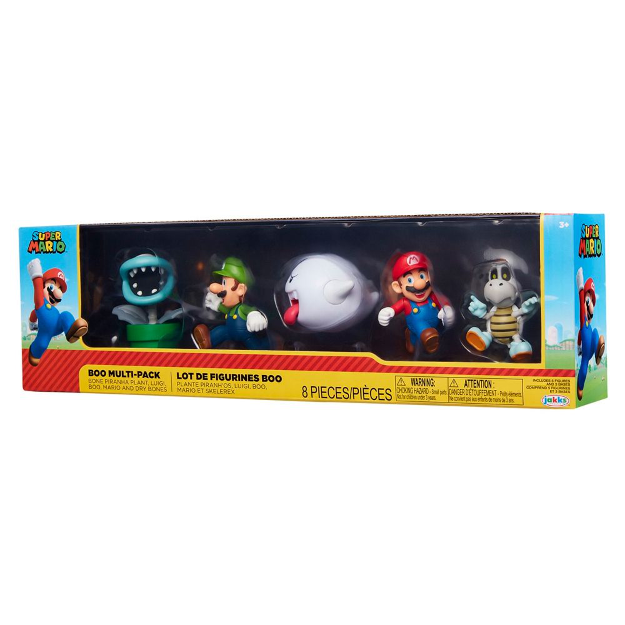 Set De 5 Piezas Super Mario Boo Y Sus Amigos 7cm Original Jakks Pacific Playset 5 Figuras