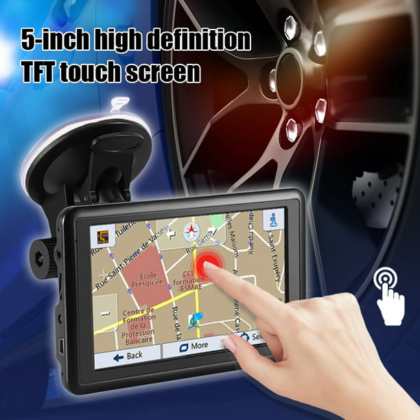 Navegador GPS para coche dispositivo de carga USB transmisor FM conveniente  Ehuebsd navegador 5 pulgadas TFT HD accesorios para coche