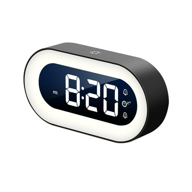 Radio Reloj Despertador Digital Fm Steren Color Negro