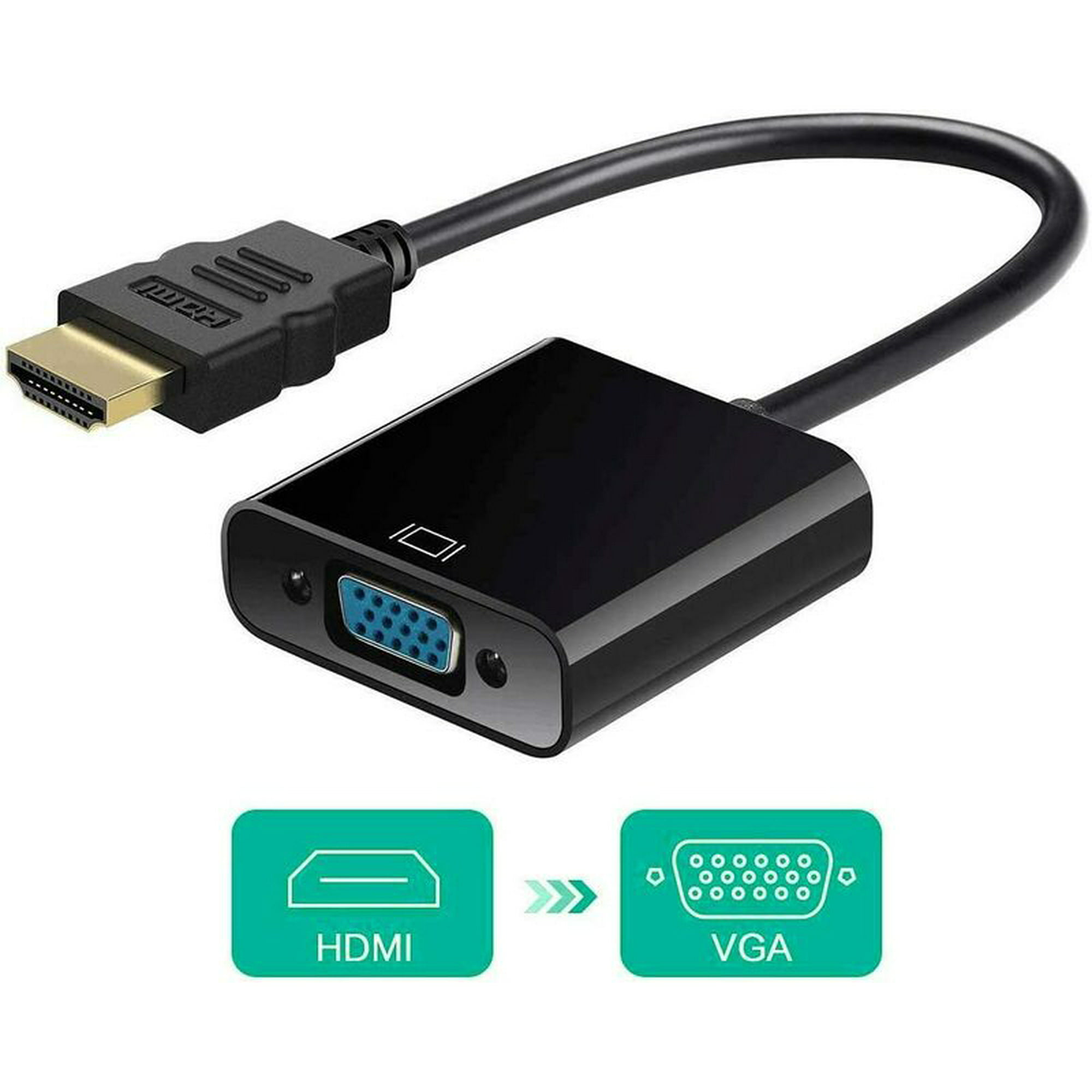 HP Adaptador HDMI a VGA - HDMI/VGA para dispositivo de video, portátil,  Ultrabook, monitor