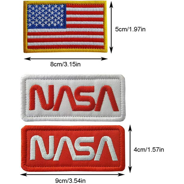 Oumefar 8 piezas de astronauta bordados parches insignias etiqueta de tela  para ropa apliques costura decoración DIY etiqueta de tela appliquepatch