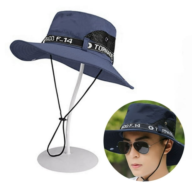 Sombrero de pescador para hombre,Sombrero de pescador para hombre Verano  Hombres Verano Sombrero de pesca al aire libre Sombrero de pescador de ala