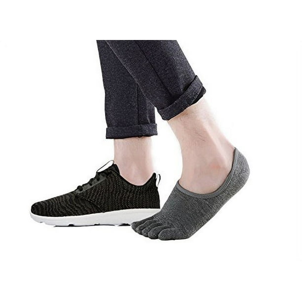 VWELL COOLMAX - Calcetines de cinco dedos para hombres y mujeres,  calcetines deportivos de alto rendimiento invisibles (3 pares)