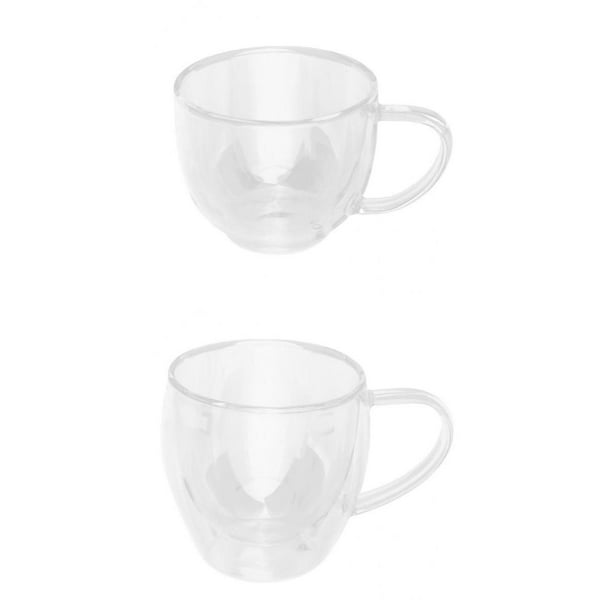 Dos tazas de cafe transparentes