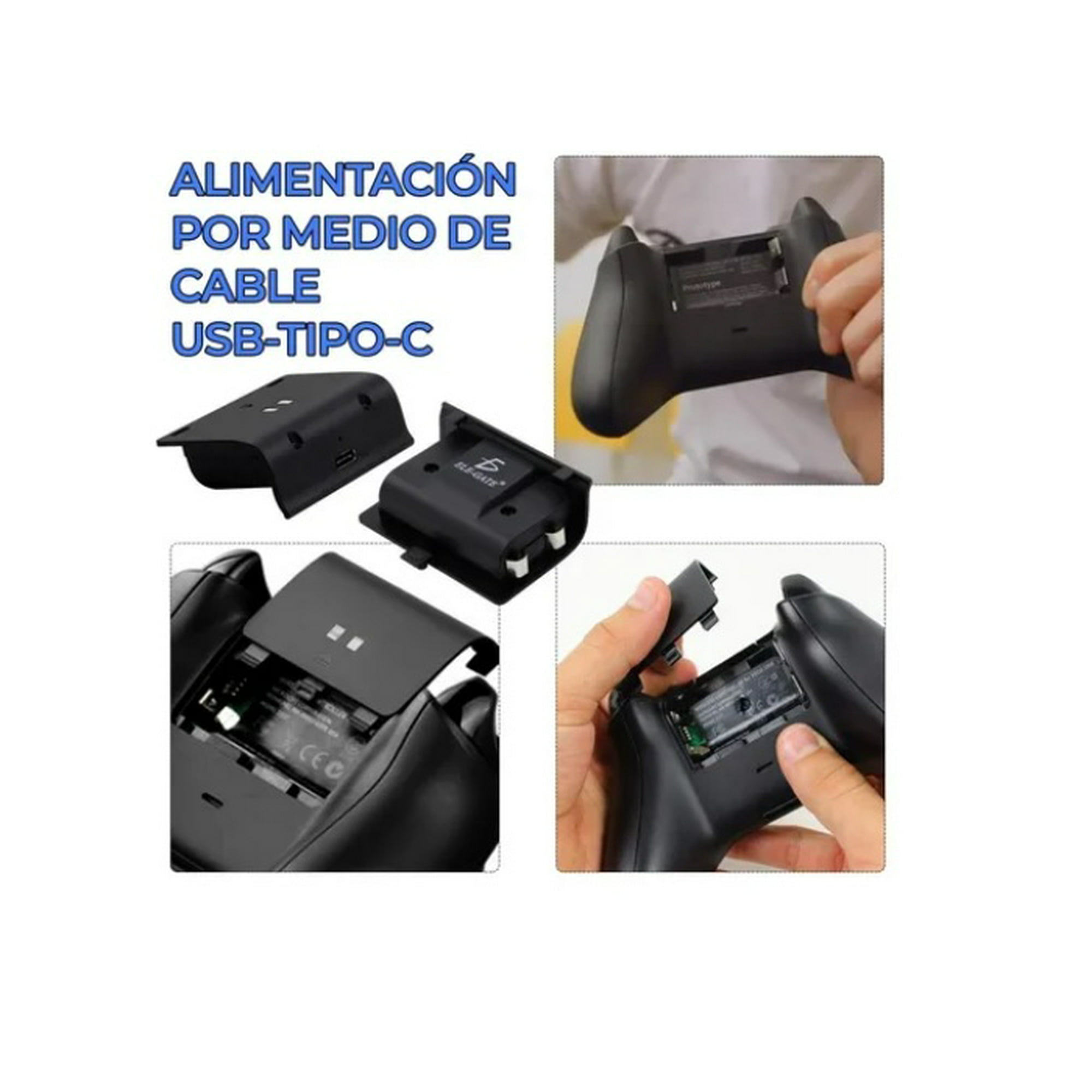 MICROSOFT Kit Carga y Juega Batería recargable Xbox cable USB-C