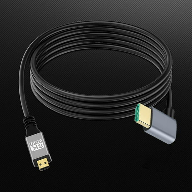 Adaptador HDMI con conector HDMI en ángulo hacia la derecha entrada HDMI en  color negro