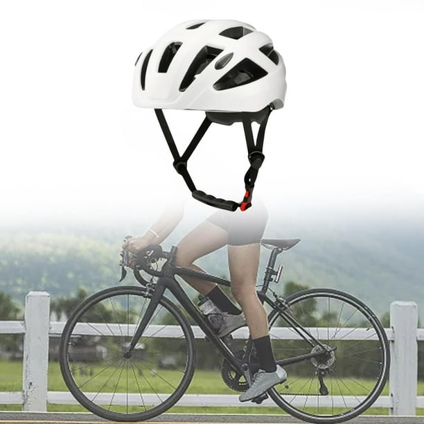 Set Casco De Bicicleta Adulto Ciclismo +gafas+mascara+bolso Blanco 58-63cm