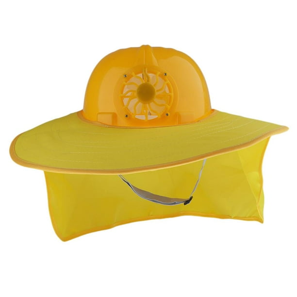 Gorra para el sol, sombreros de pesca para exteriores, protección solar de  360 degree, gorras para el sol, cuello extraíble, solapa para la cara,  gorras pa Amarillo Macarena Casco de seguridad ligero