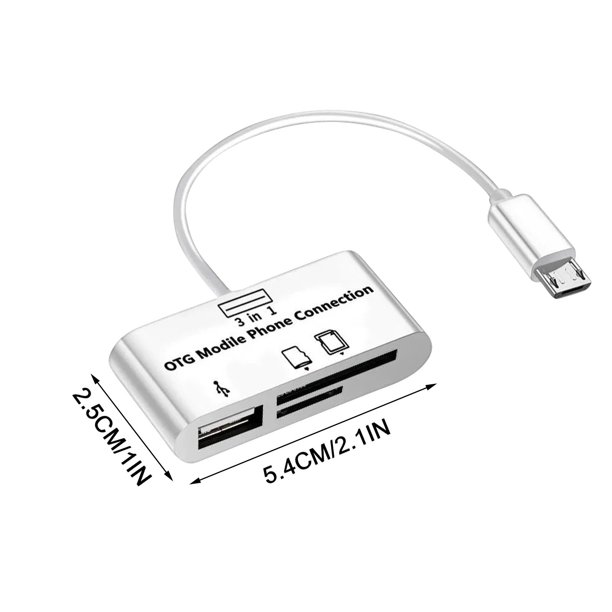 Adaptador USB C 2 en 1, tipo C y cable micro USB a adaptador USB 3.0 OTG  para tipo C Wmkox8yii