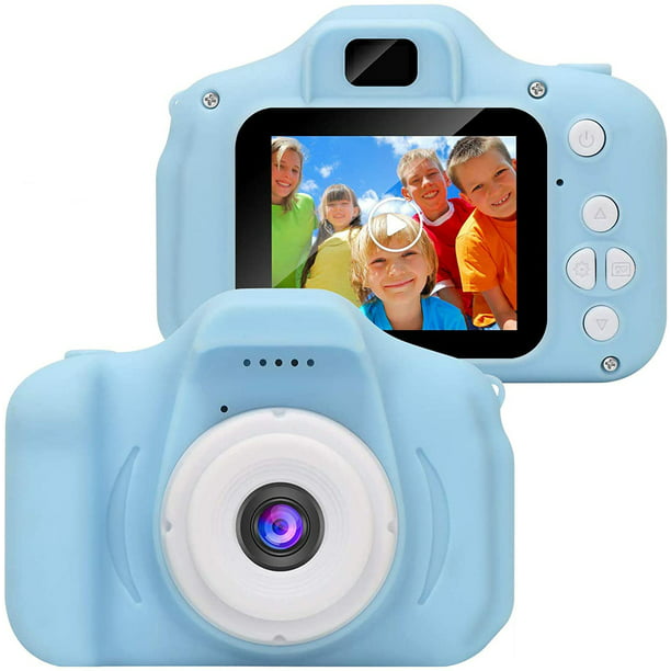 Cámara Fotos Infantil, 1080P HD Cámara para Niños con Pantalla 2.0  Pulgadas, 32GB, Tarjeta SD Maquina Fotografia Infantil, Regalos 2 3 4 5 6 7  años para Niños Niñas Cumpleaños (Azul) : : Electrónica