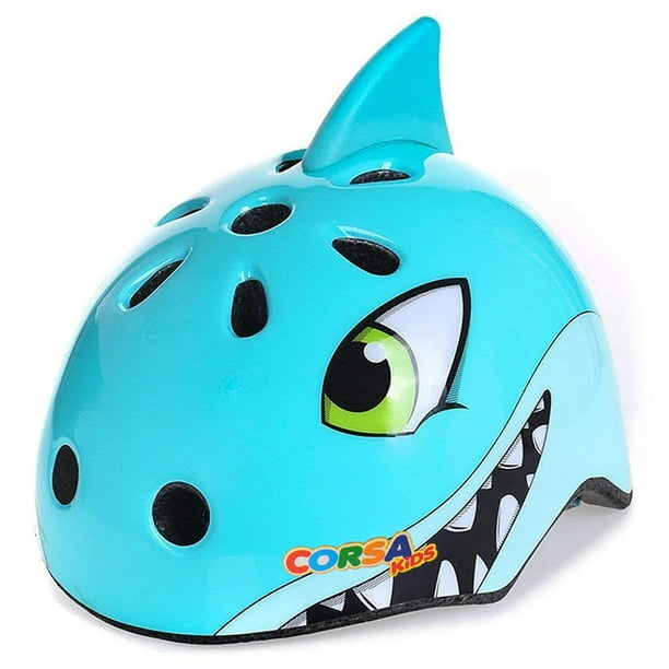 Casco de bicicleta para niños, bonito casco de dinosaurio verde para niños  de 2 a 5 años de edad, casco deportivo para autos de equilibrio, triciclo