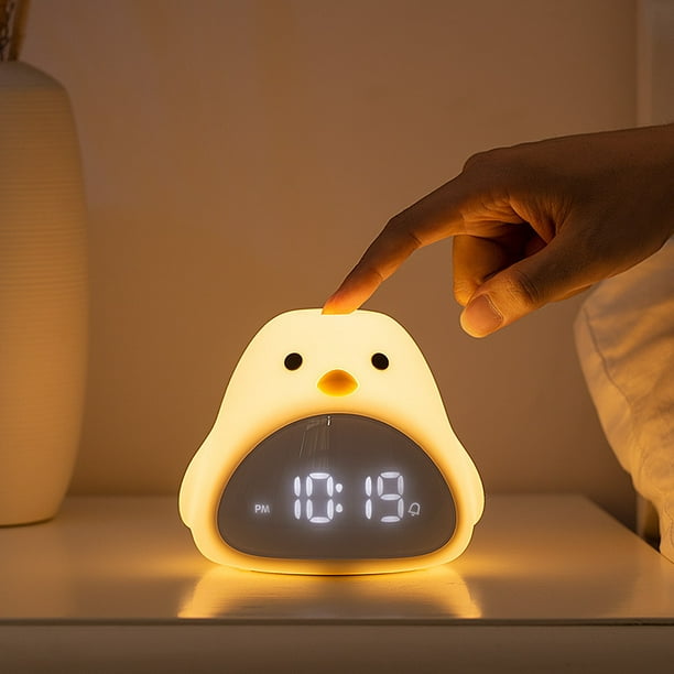 Reloj despertador Digital para niños, Despertador con luz nocturna