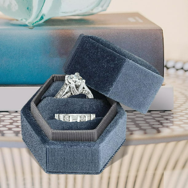 Caja de anillo de boda Caja de joyería Empaquetado Caja de regalo