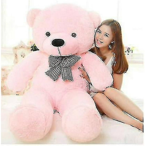 Oso de peluche de 80cm/100cm con rosa, juguetes de peluche para niños,  regalo de cumpleaños para amantes de San Valentín zhangmengya LED