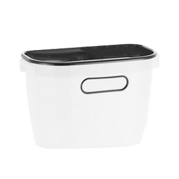 Cubo basura de cocina plegable blanco montado en la pared, cubo